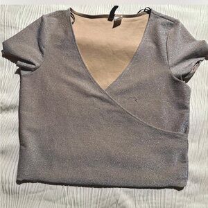 H&M Divided Champagne Top